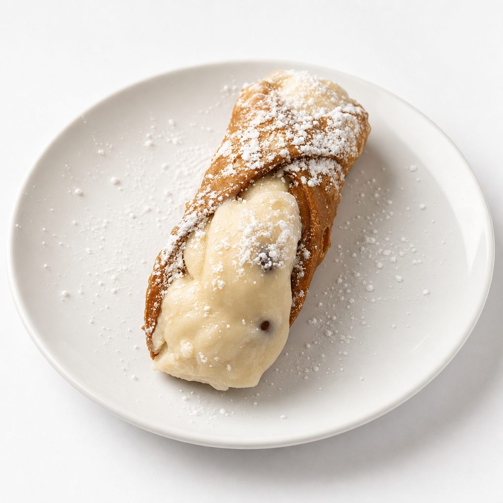 Homemade Cannoli.